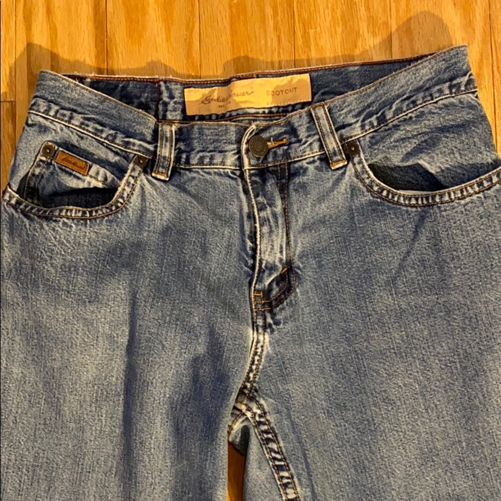 Eddie Bauer Distressed Bootcut Jeans <3 HP <3 - Picture 5 of 12